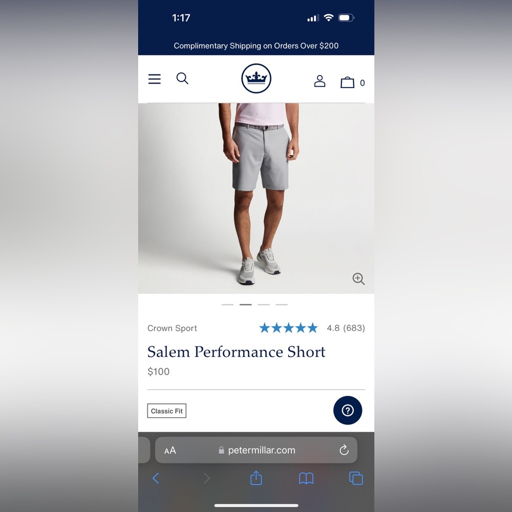 Peter Millar Salem Performance Short